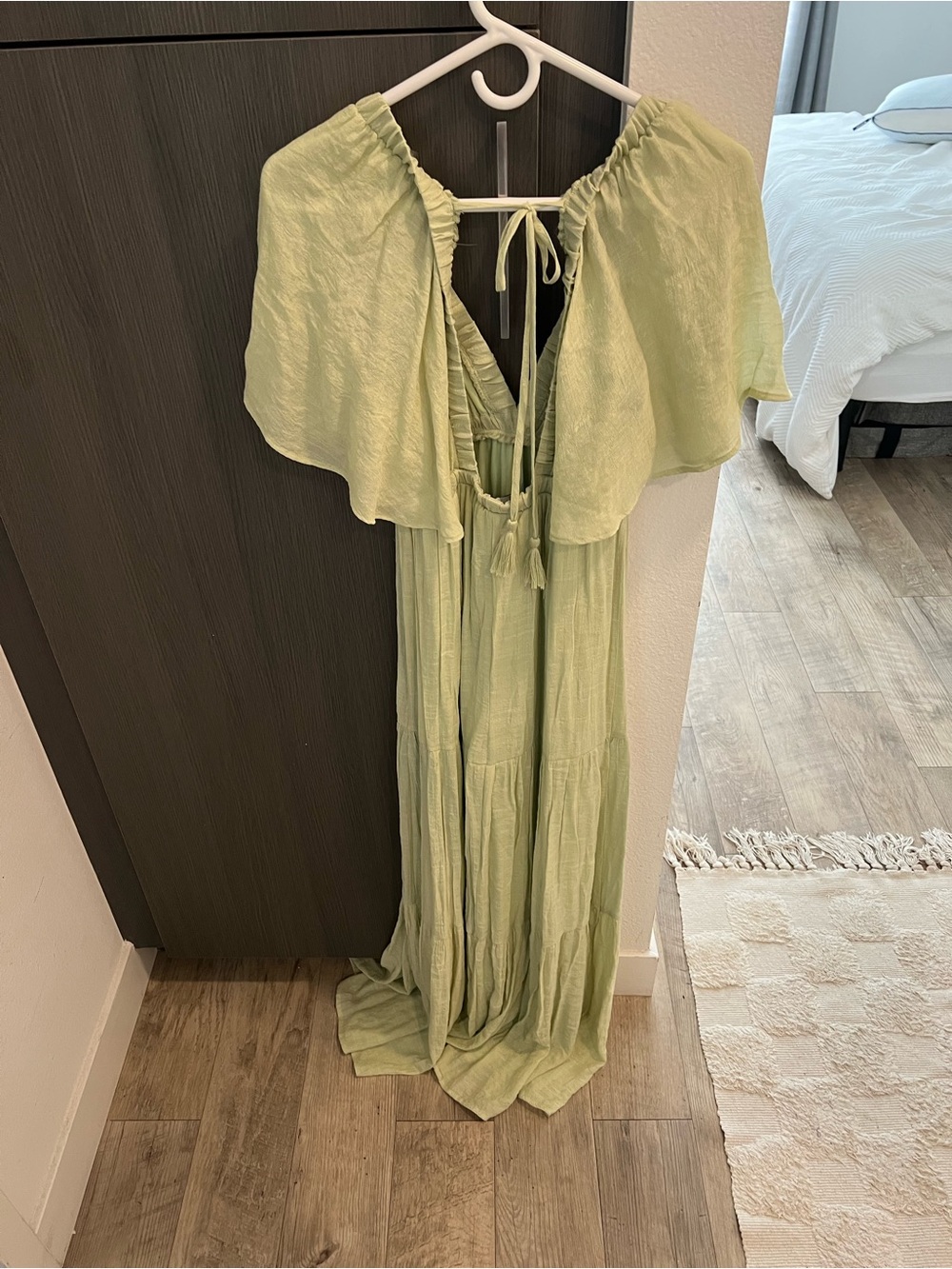 Light Green Flowy Maxi Dress